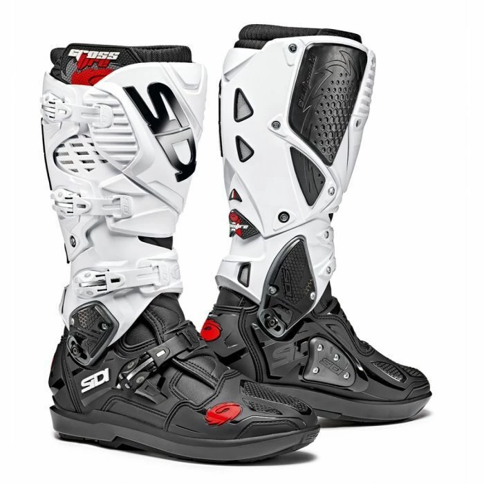 Sidi Crossfire 3 SRS Boots - Black/White 1 Sidi Crossfire 3 SRS Boots - Black/White