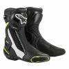 Alpinestars SMX Plus V2 Road Boots - Black/White/Fluro Yellow
