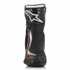 Alpinestars SMX Plus V2 Road Boots - Black/White/Fluro Red -The Boots Store AS2221019123142 5