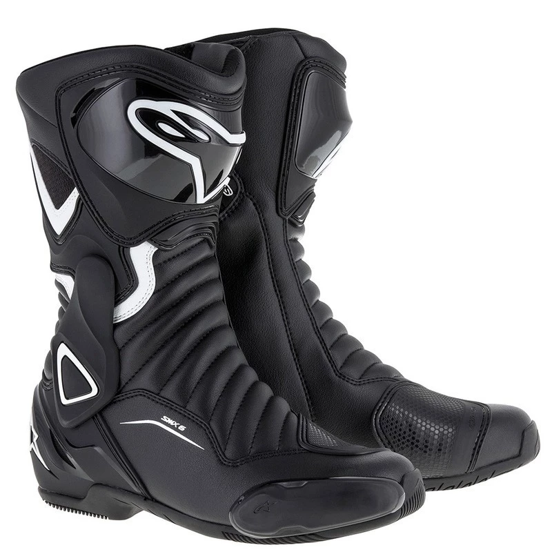Alpinestars Stella SMX 6 V2 Ladies Road Boots - Black/White 1 Alpinestars Stella SMX 6 V2 Ladies Road Boots - Black/White