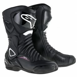 Alpinestars Stella SMX 6 V2 Drystar Ladies Boots - Black/White/Fuchsia