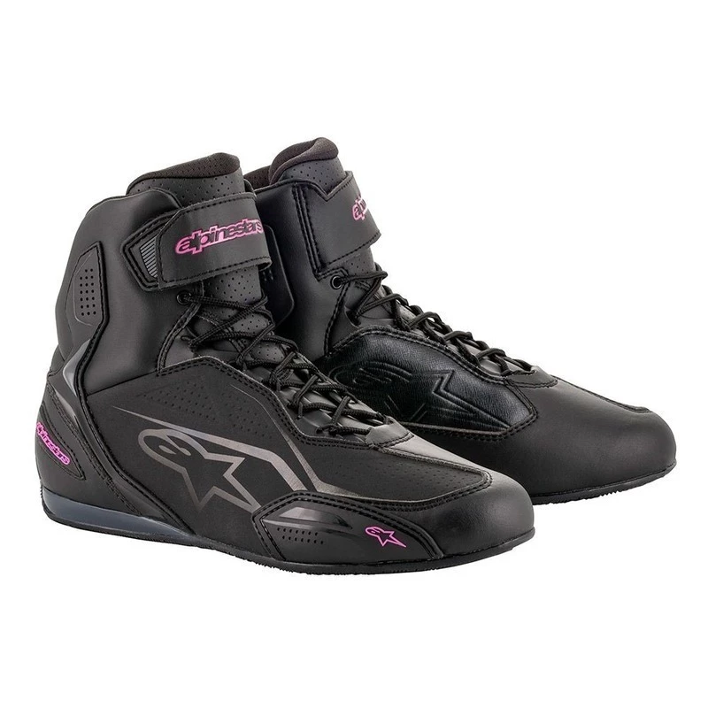 Alpinestars Stella Faster V3 Ride Shoe - Black/Fuchia 1 Alpinestars Stella Faster V3 Ride Shoe - Black/Fuchia