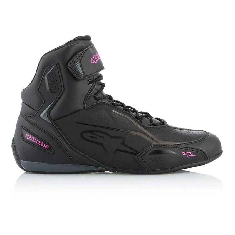 Alpinestars Stella Faster V3 Ride Shoe - Black/Fuchia 2 Alpinestars Stella Faster V3 Ride Shoe - Black/Fuchia - Image 2