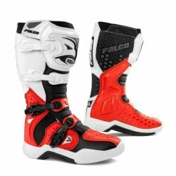 Falco Level Motorcycle Boots - Whi/Red